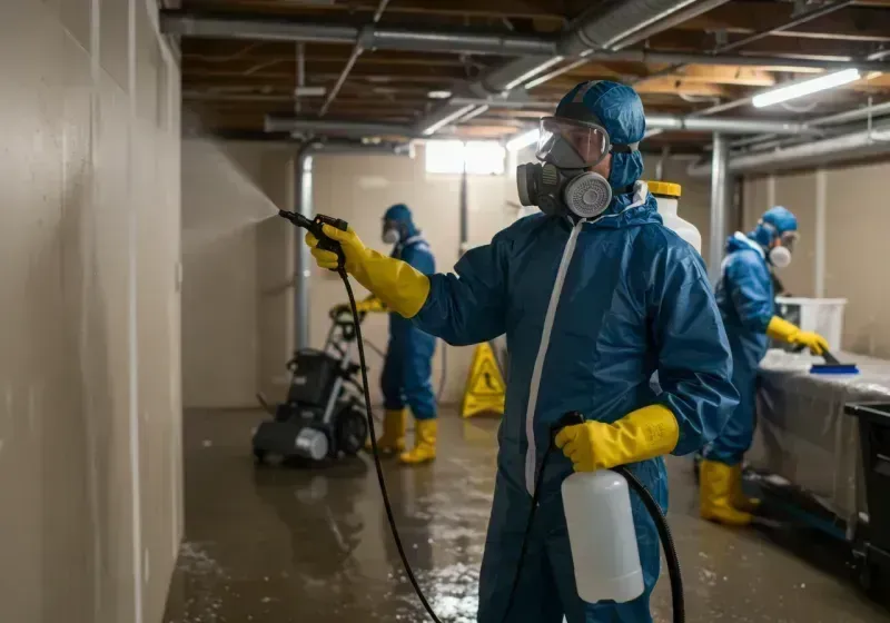 Basement Sanitization and Antimicrobial Treatment process in Wichita County, KS